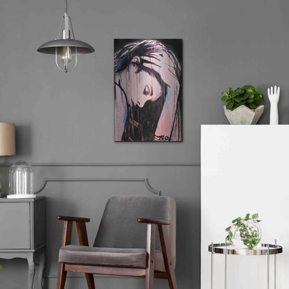 Luxe Metal Art 'Nevernever' by Loui Jover, Metal Wall Art,16x24