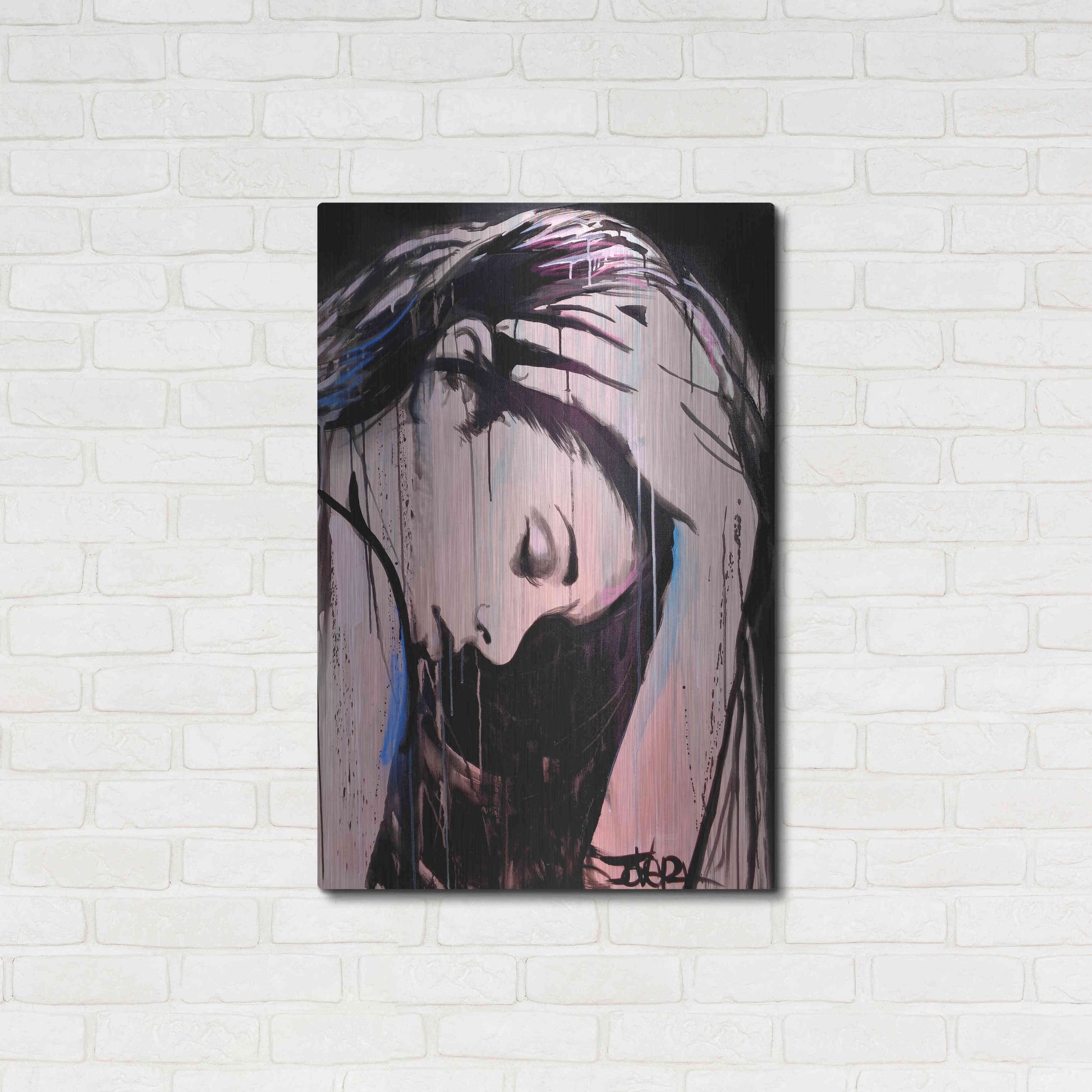 Luxe Metal Art 'Nevernever' by Loui Jover, Metal Wall Art,24x36