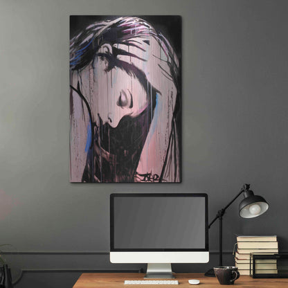 Luxe Metal Art 'Nevernever' by Loui Jover, Metal Wall Art,24x36