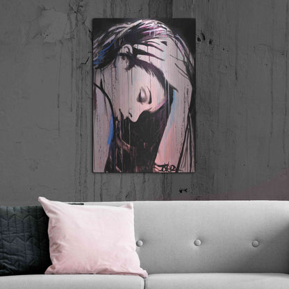 Luxe Metal Art 'Nevernever' by Loui Jover, Metal Wall Art,24x36