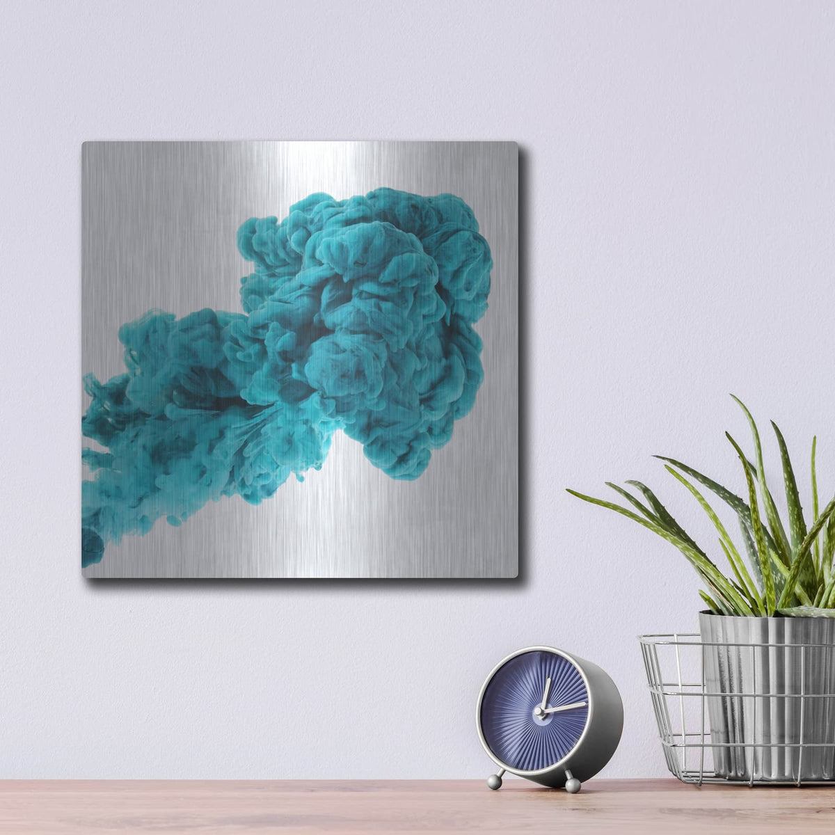 'Exhale' by Luxe Metal Portfolio – Metal Wall Art, 12x12 room view