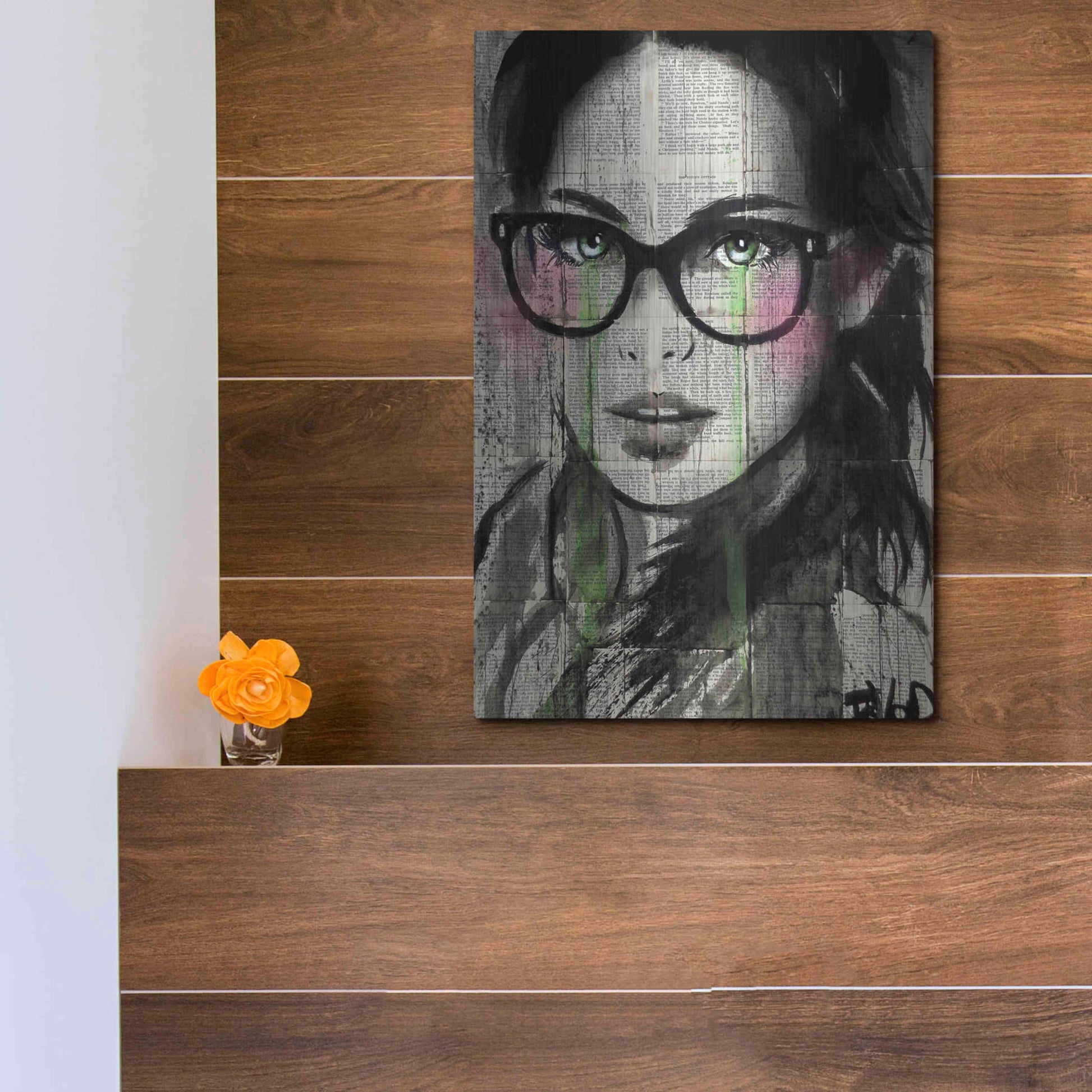 Luxe Metal Art 'Prudencee2' by Loui Jover, Metal Wall Art,12x16