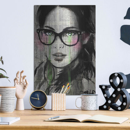 Luxe Metal Art 'Prudencee2' by Loui Jover, Metal Wall Art,12x16