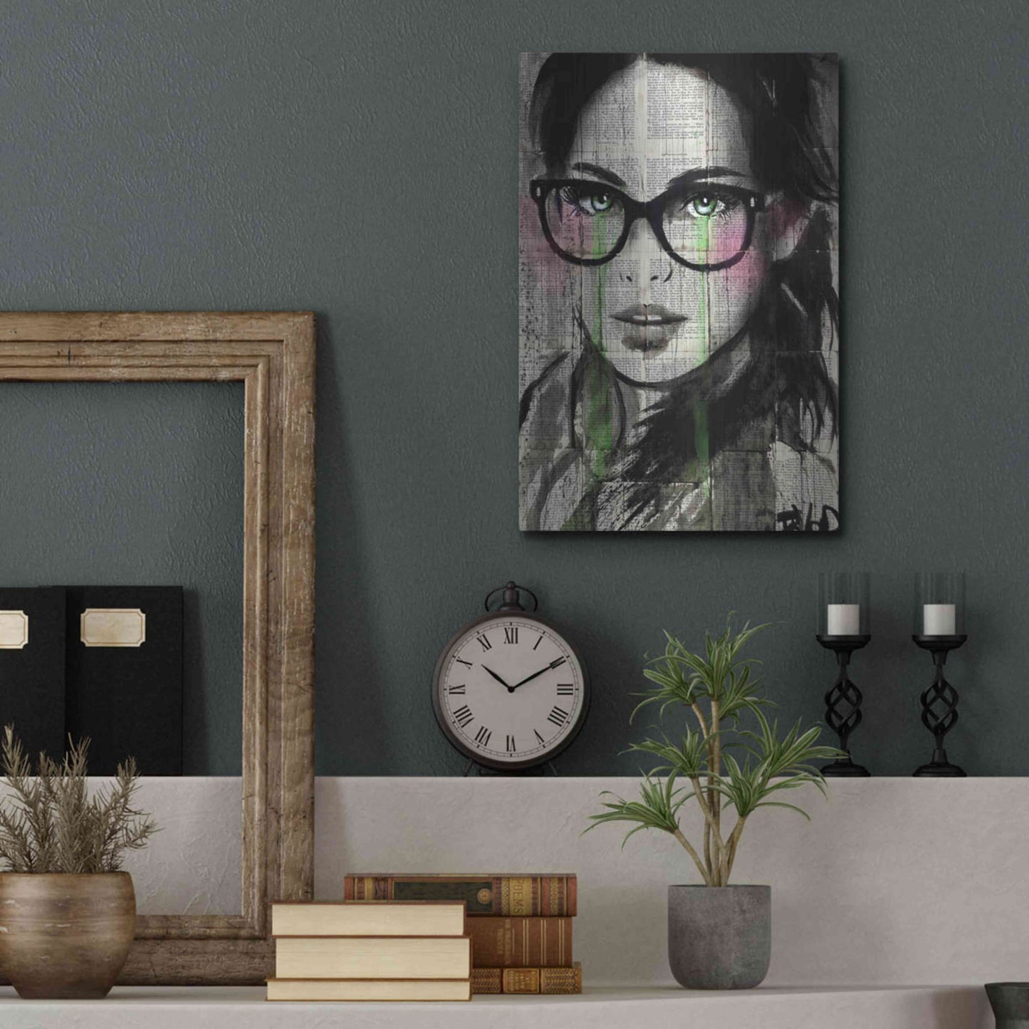 Luxe Metal Art 'Prudencee2' by Loui Jover, Metal Wall Art,12x16