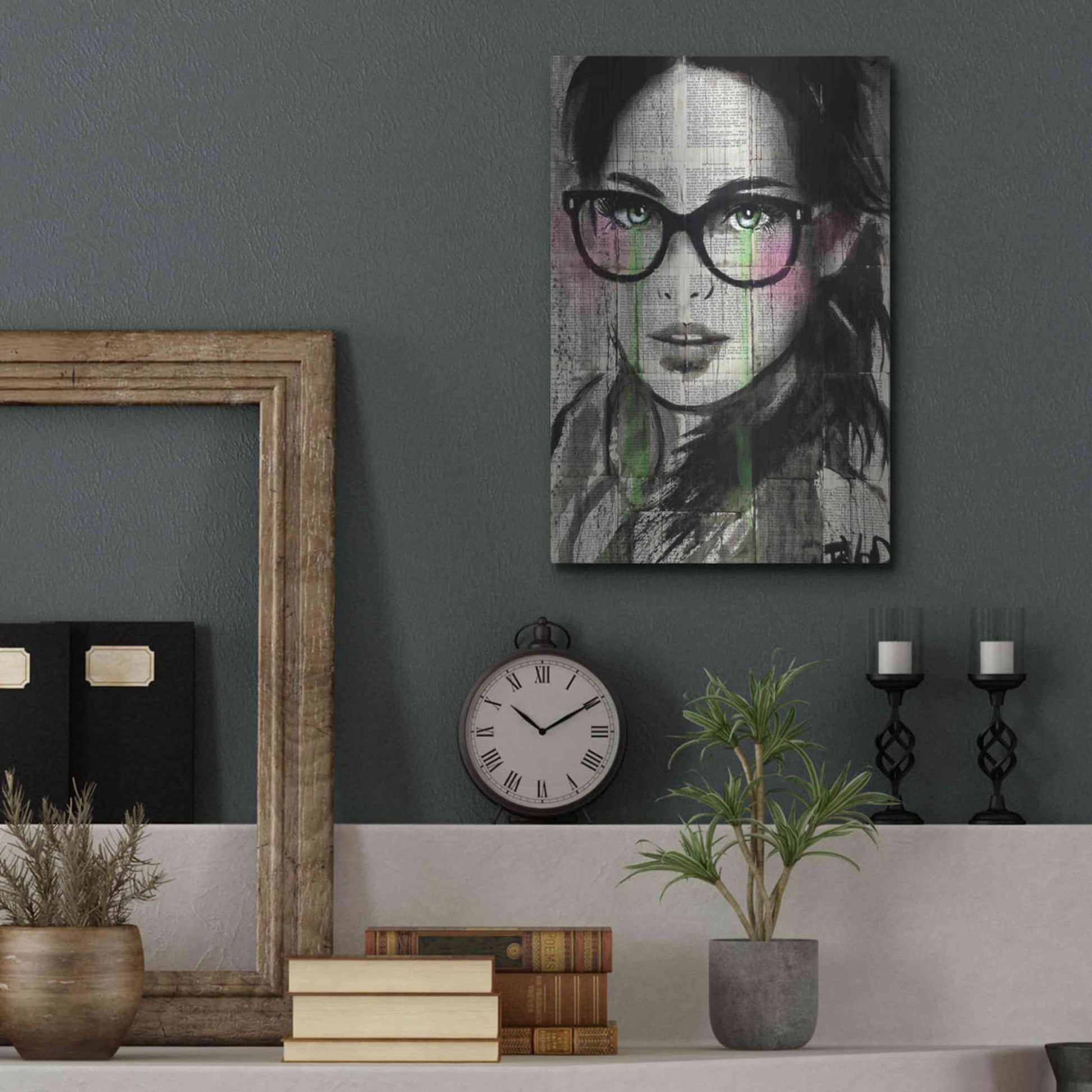 Luxe Metal Art 'Prudencee2' by Loui Jover, Metal Wall Art,12x16