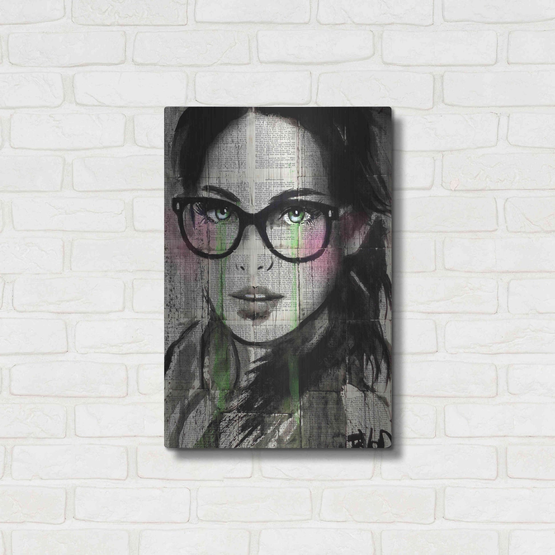 Luxe Metal Art 'Prudencee2' by Loui Jover, Metal Wall Art,16x24