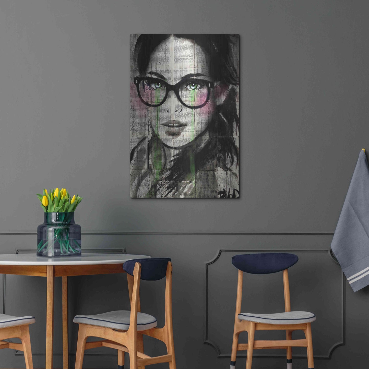 Luxe Metal Art 'Prudencee2' by Loui Jover, Metal Wall Art,24x36