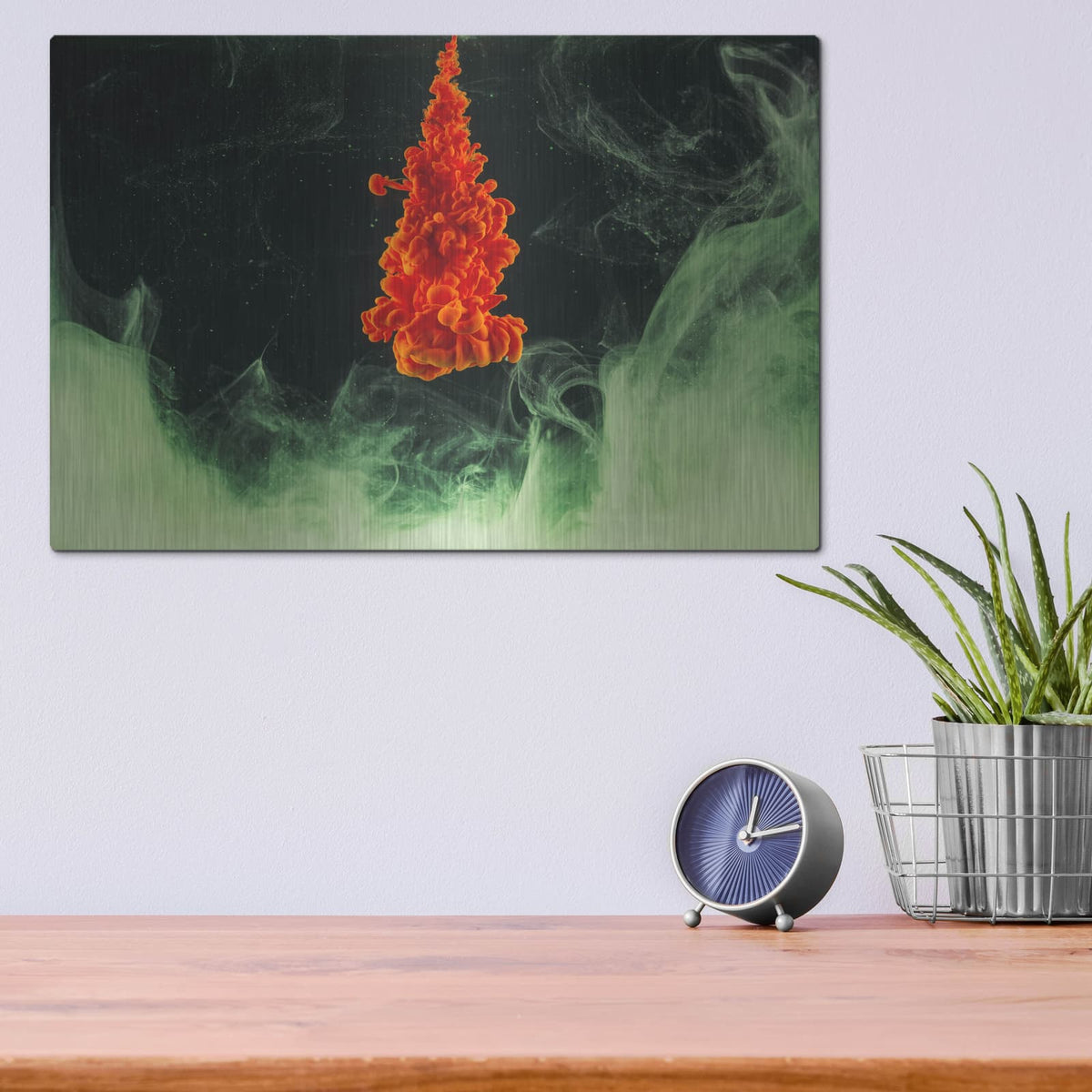 'Ignite 2' by Luxe Metal Portfolio – Metal Wall Art, 16x12 room view