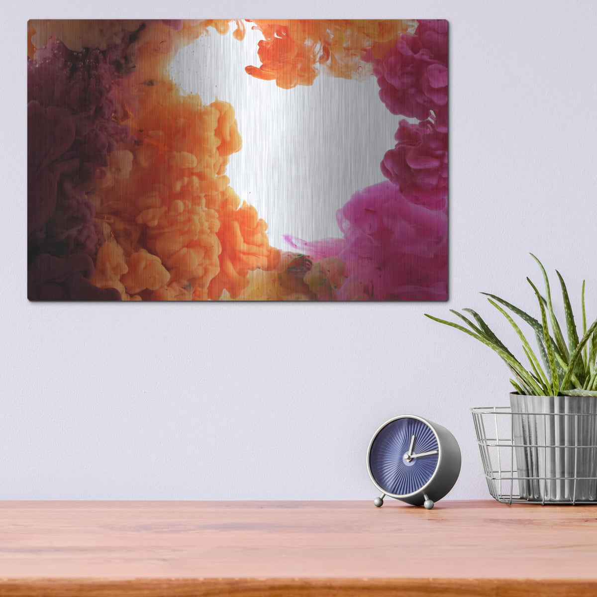 'Over There' by Luxe Metal Portfolio – Metal Wall Art, 16x12 room view