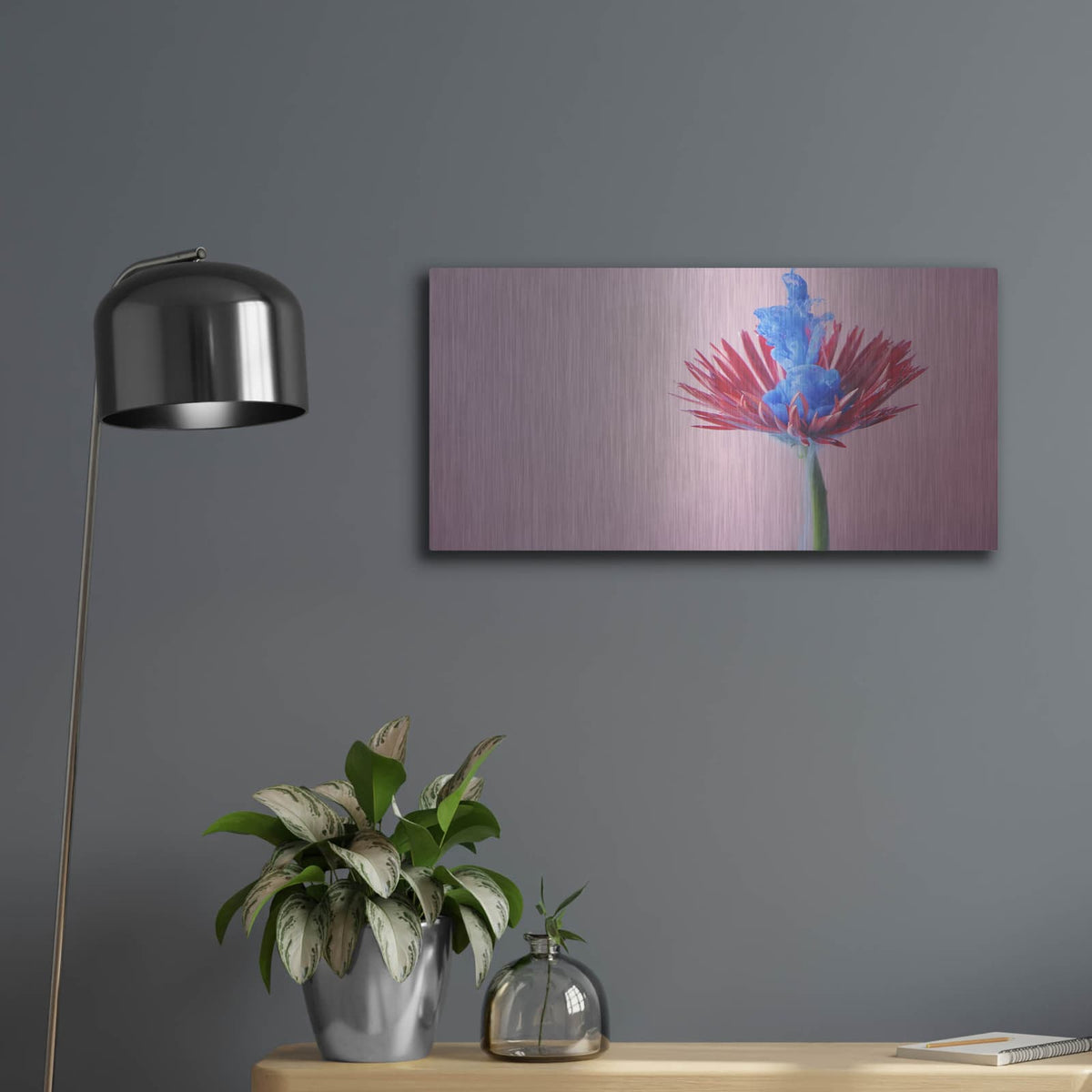 'Persist' by Luxe Metal Portfolio – Metal Wall Art, 24x12 room view
