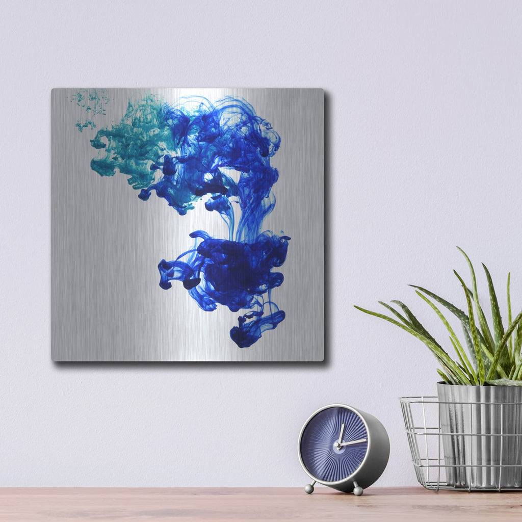 'Saphire Tear' by Luxe Metal Portfolio – Metal Wall Art, 12x12 room view