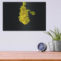 'And it Was All Yellow' by Luxe Metal Portfolio – Metal Wall Art, 16x12 room view