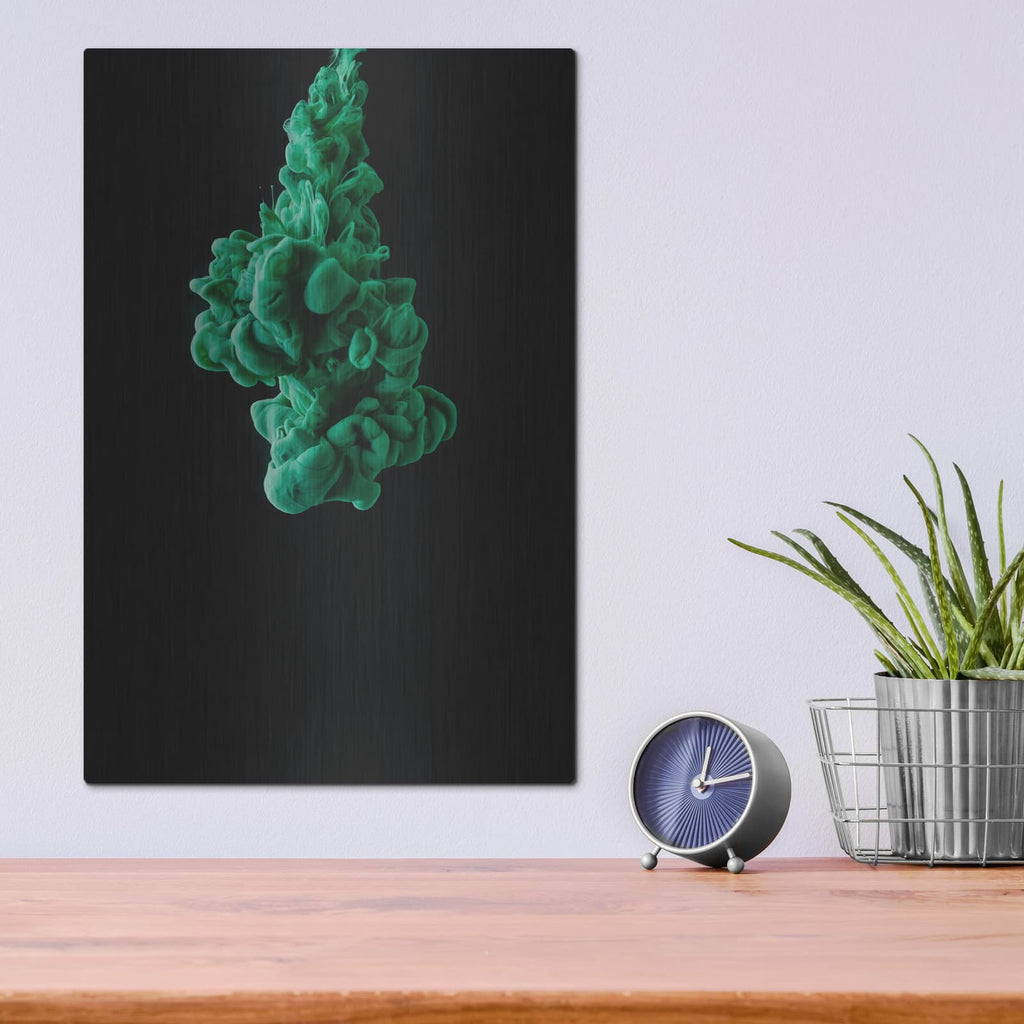'Leaf' by Luxe Metal Portfolio – Metal Wall Art, 12x16 room view