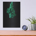 'Leaf' by Luxe Metal Portfolio – Metal Wall Art, 12x16 room view