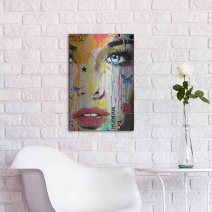 Luxe Metal Art 'Reality' by Loui Jover, Metal Wall Art,16x24