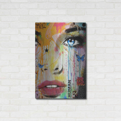 Luxe Metal Art 'Reality' by Loui Jover, Metal Wall Art,24x36