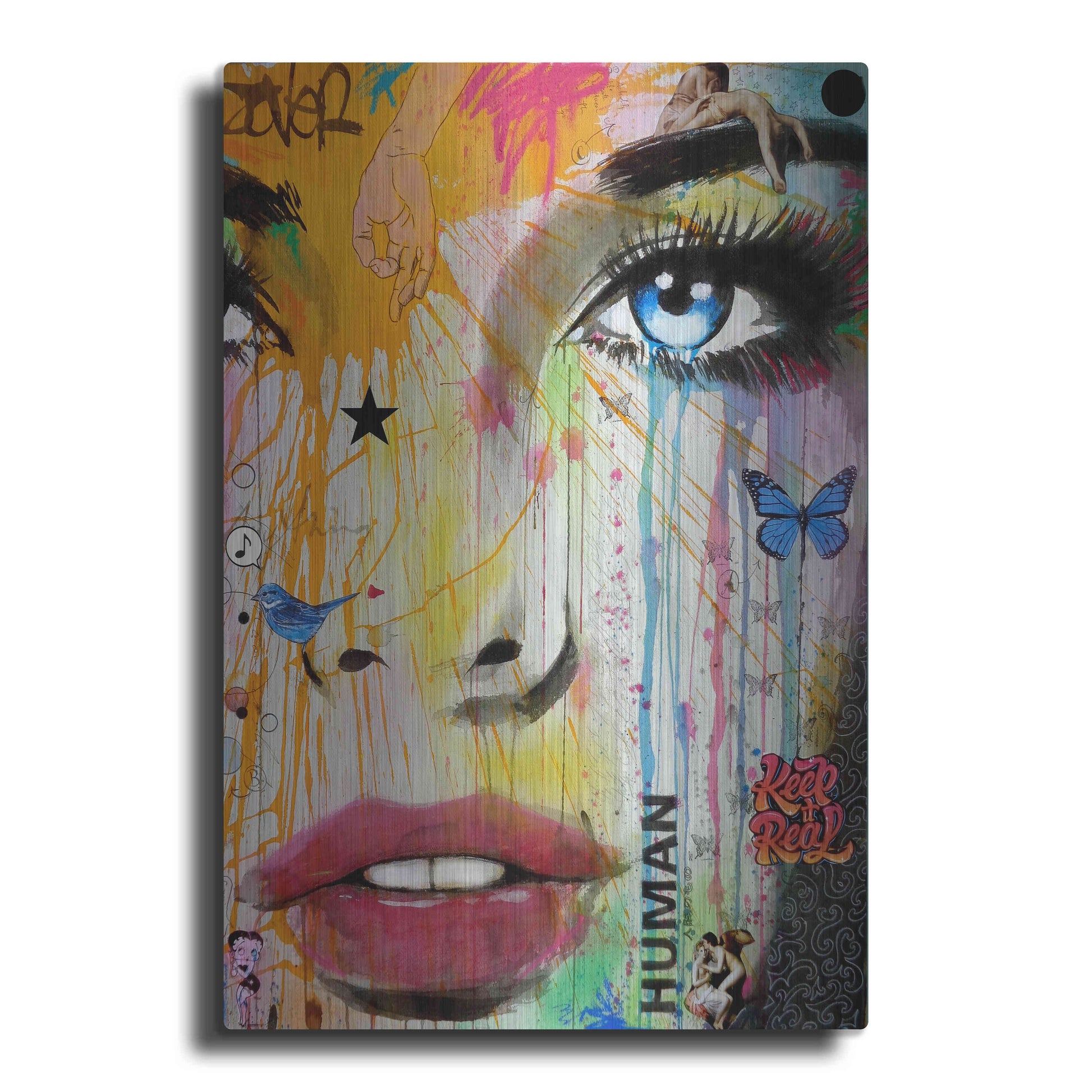 Luxe Metal Art 'Reality' by Loui Jover, Metal Wall Art