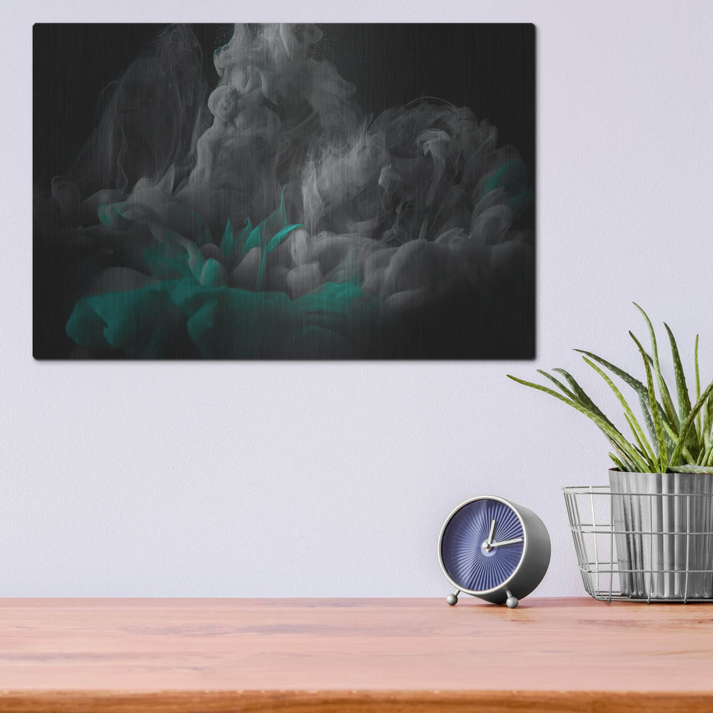 'Fighting Inner Demons' by Luxe Metal Portfolio – Metal Wall Art, 16x12 room view