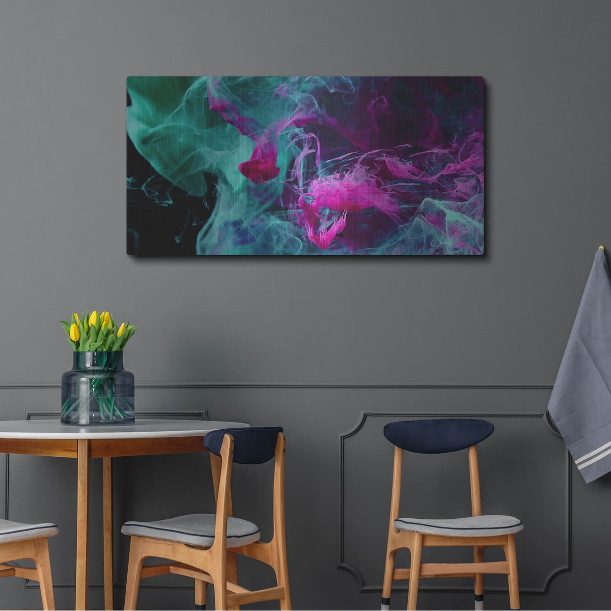 'Argue' by Luxe Metal Portfolio – Metal Wall Art, 48x24 room view