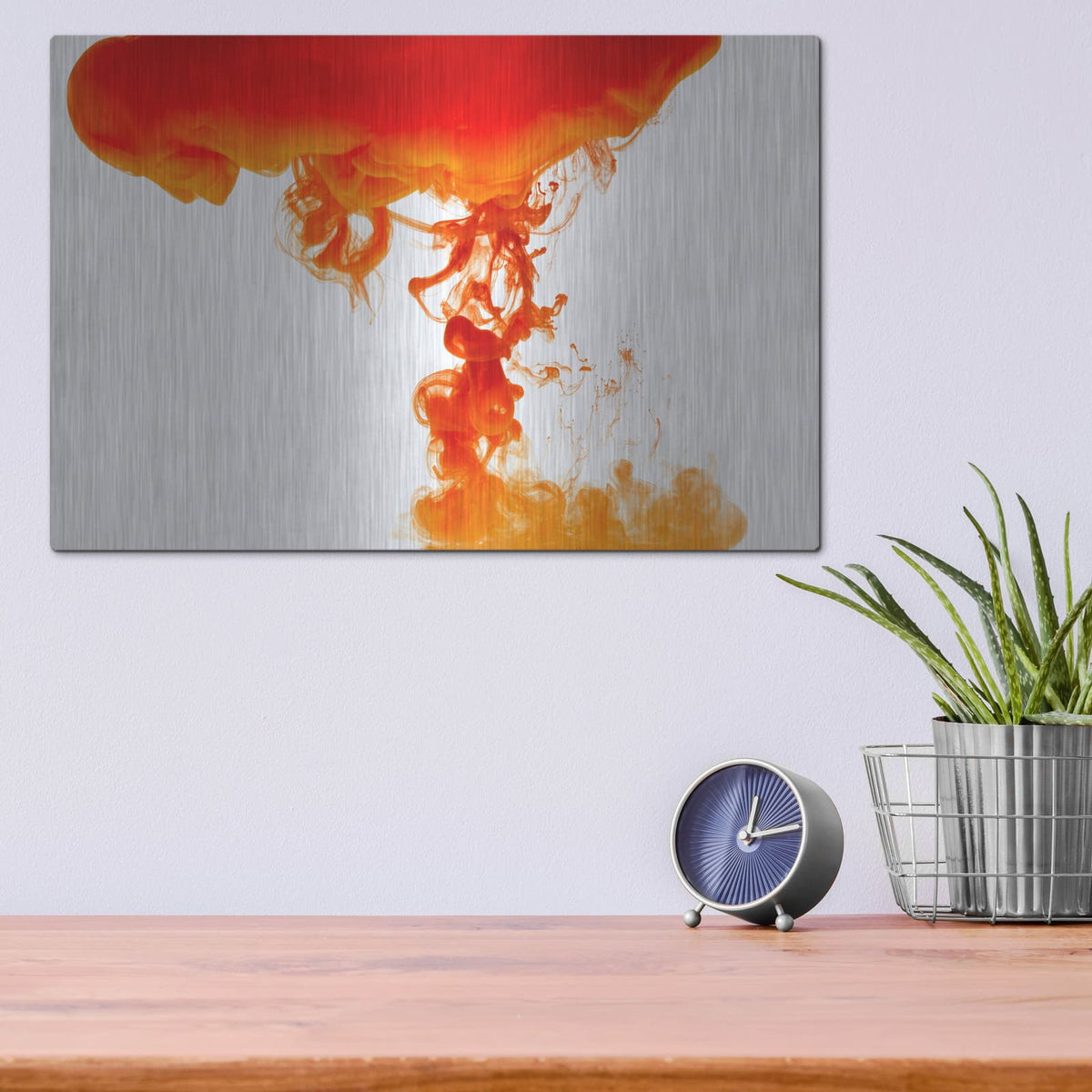 'Nuclear Explosion' by Luxe Metal Portfolio – Metal Wall Art, 16x12 room view
