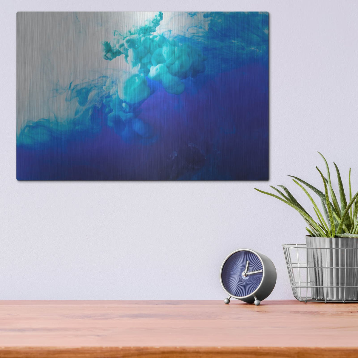 'Ice' by Luxe Metal Portfolio – Metal Wall Art, 16x12 room view