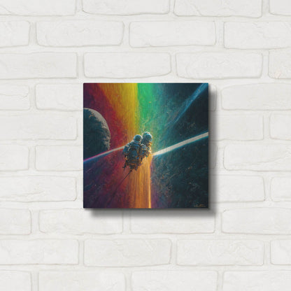 Luxe Metal Art 'Multi Rainbow' by Ben Heine, Metal Wall Art,12x12