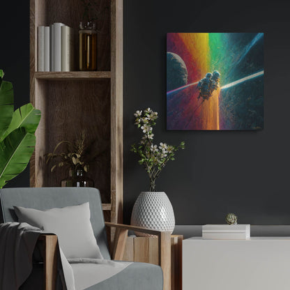 Luxe Metal Art 'Multi Rainbow' by Ben Heine, Metal Wall Art,24x24