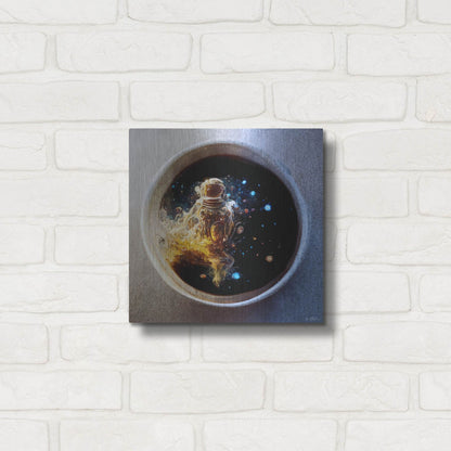 Luxe Metal Art 'Cup of Coffee' by Ben Heine, Metal Wall Art,12x12