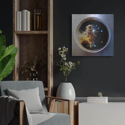 Luxe Metal Art 'Cup of Coffee' by Ben Heine, Metal Wall Art,24x24