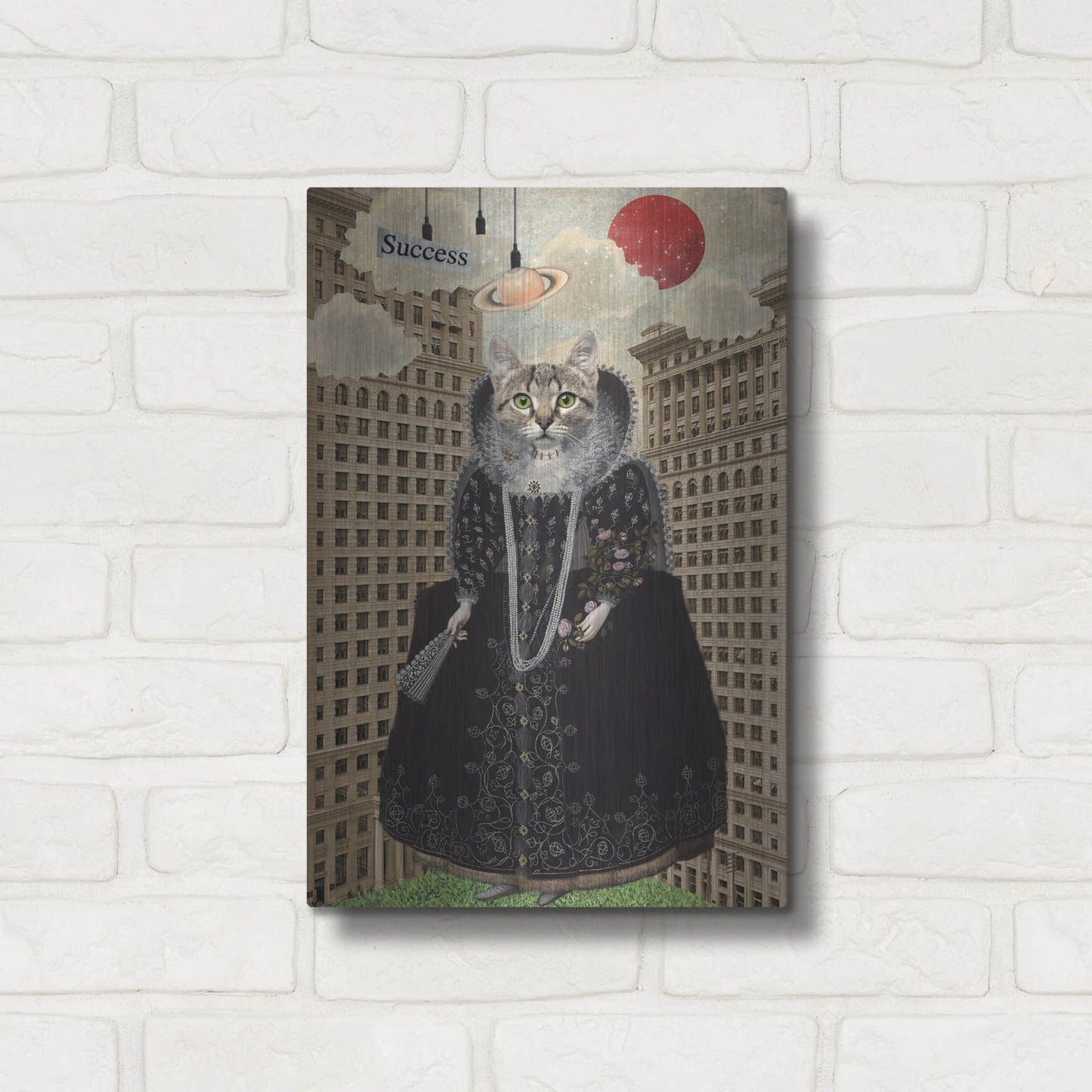 Luxe Metal Art 'Lost in The City' by Elo Marc, Metal Wall Art,12x16