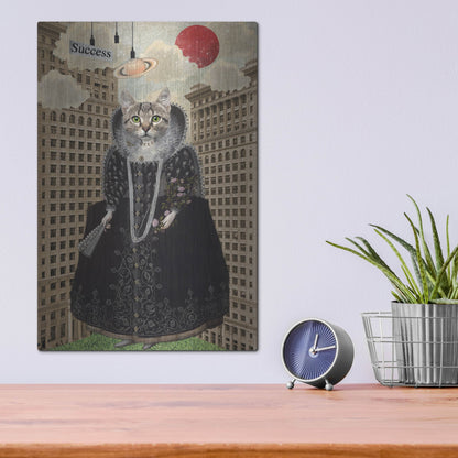 Luxe Metal Art 'Lost in The City' by Elo Marc, Metal Wall Art,12x16