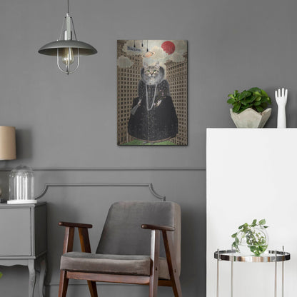 Luxe Metal Art 'Lost in The City' by Elo Marc, Metal Wall Art,16x24