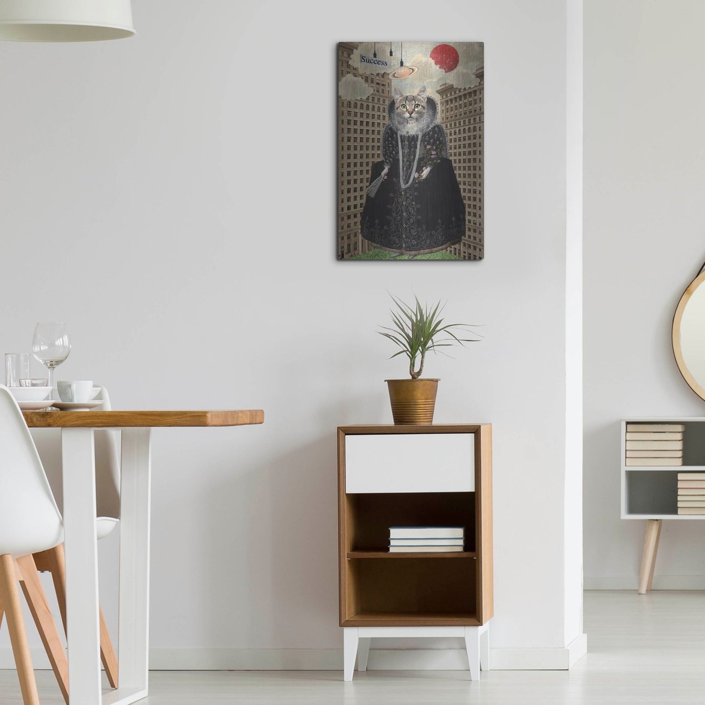 Luxe Metal Art 'Lost in The City' by Elo Marc, Metal Wall Art,16x24