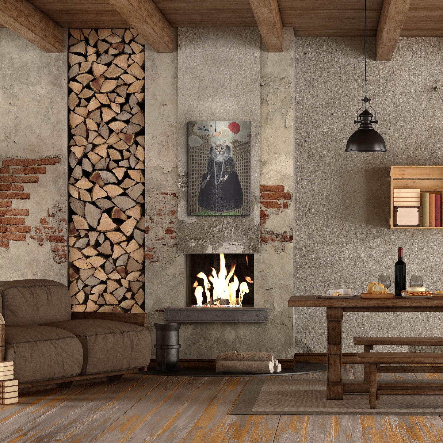 Luxe Metal Art 'Lost in The City' by Elo Marc, Metal Wall Art,24x36