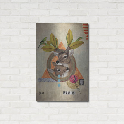Luxe Metal Art 'Oh Deer' by Elo Marc, Metal Wall Art,24x36