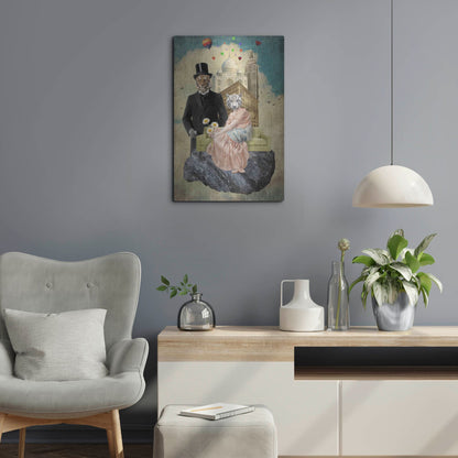 Luxe Metal Art 'The Eyes Of The Tiger' by Elo Marc, Metal Wall Art,16x24