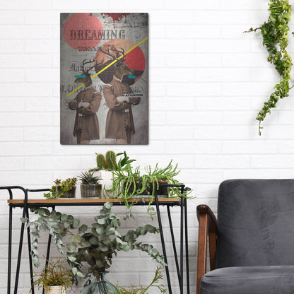 Luxe Metal Art 'The Guardians' by Elo Marc, Metal Wall Art,12x16