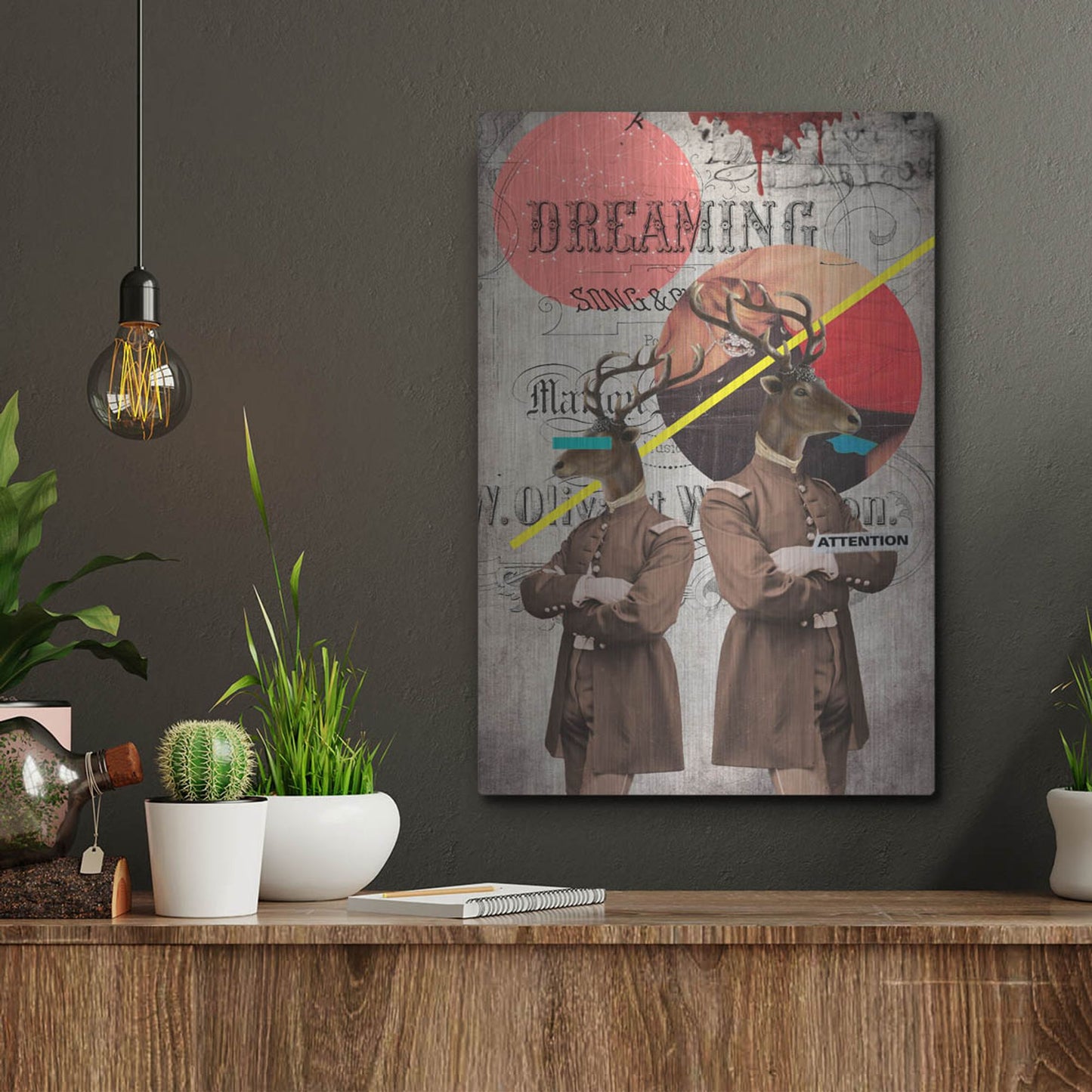 Luxe Metal Art 'The Guardians' by Elo Marc, Metal Wall Art,12x16