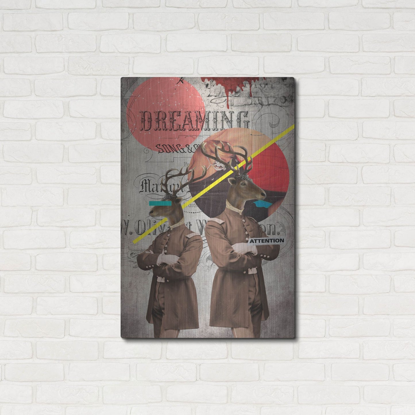 Luxe Metal Art 'The Guardians' by Elo Marc, Metal Wall Art,24x36