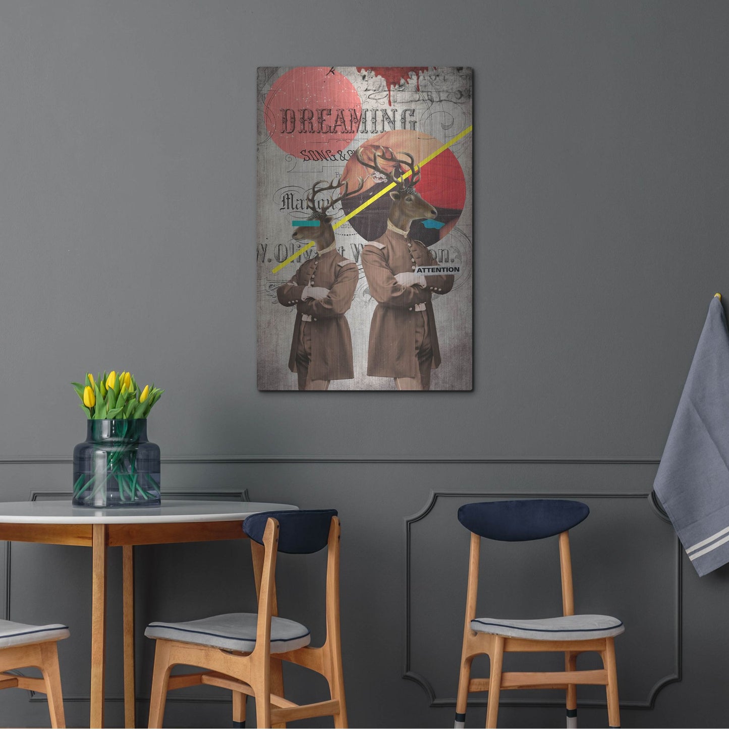 Luxe Metal Art 'The Guardians' by Elo Marc, Metal Wall Art,24x36