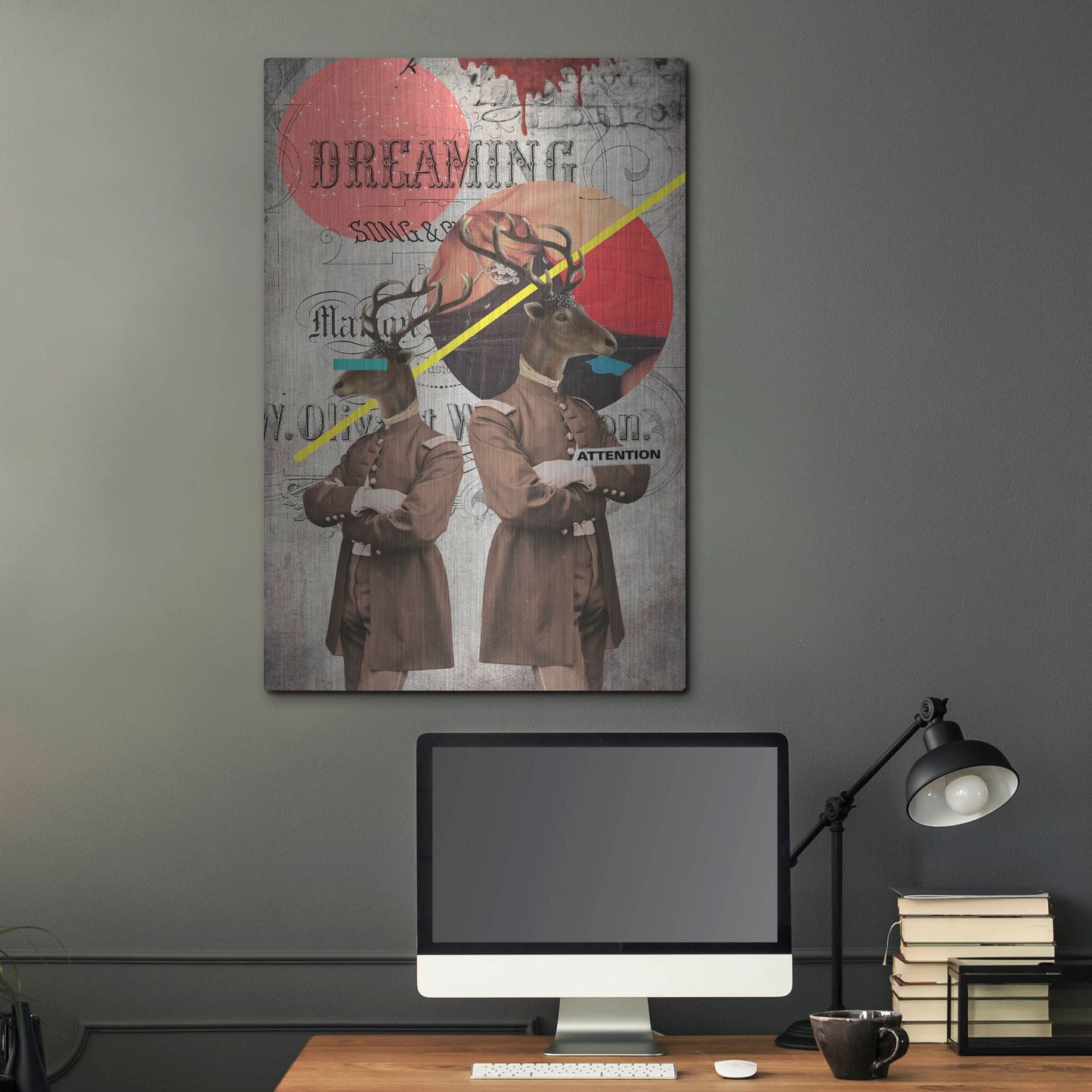 Luxe Metal Art 'The Guardians' by Elo Marc, Metal Wall Art,24x36