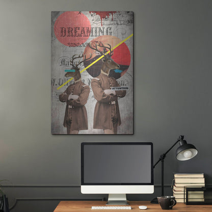 Luxe Metal Art 'The Guardians' by Elo Marc, Metal Wall Art,24x36