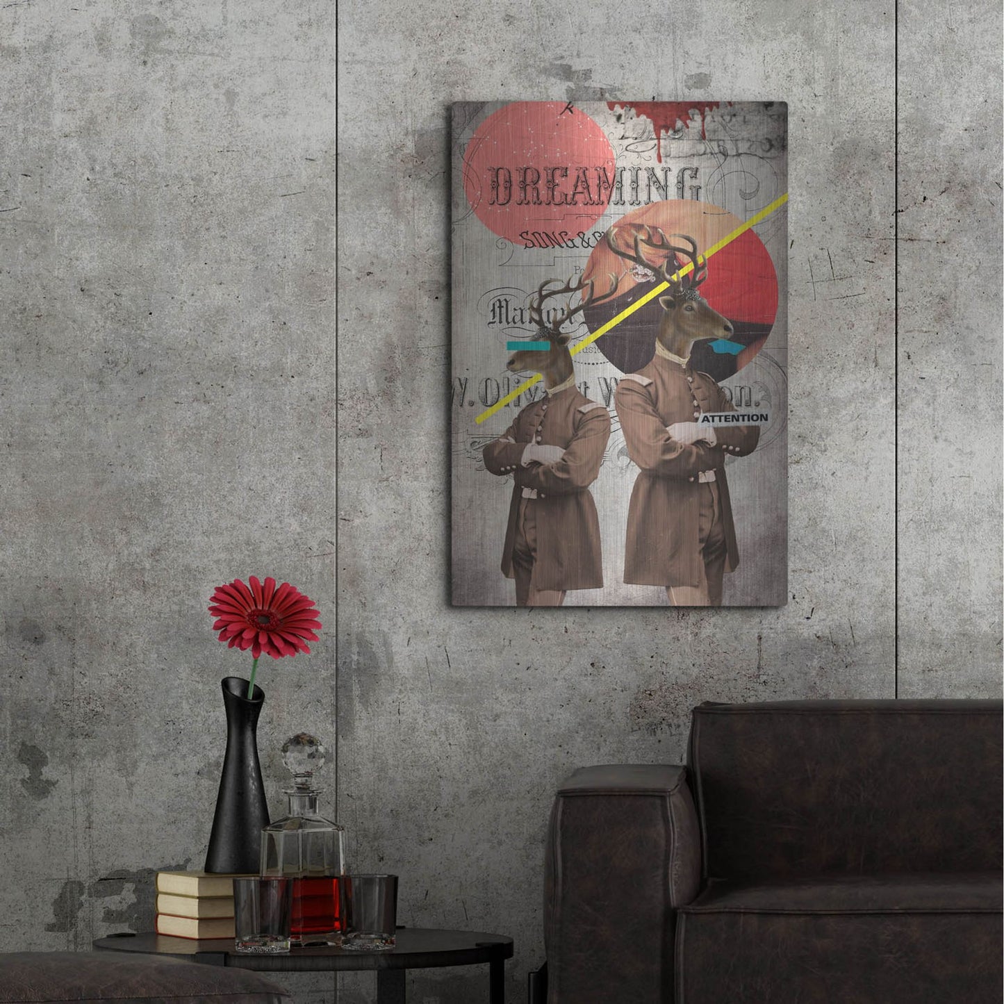 Luxe Metal Art 'The Guardians' by Elo Marc, Metal Wall Art,24x36