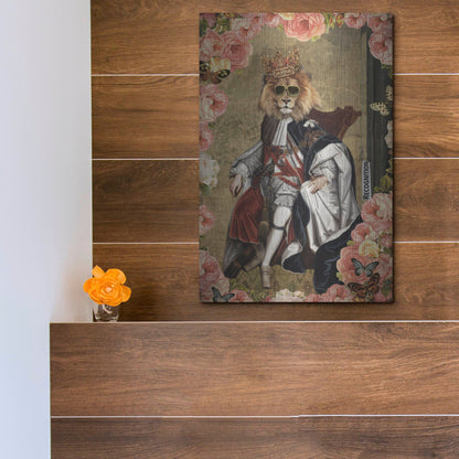 Luxe Metal Art 'The King' by Elo Marc, Metal Wall Art,12x16