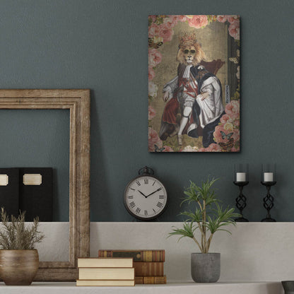 Luxe Metal Art 'The King' by Elo Marc, Metal Wall Art,12x16