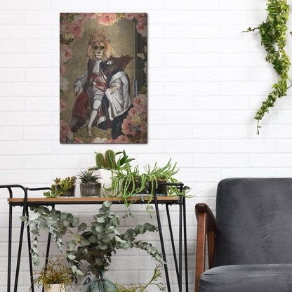 Luxe Metal Art 'The King' by Elo Marc, Metal Wall Art,12x16