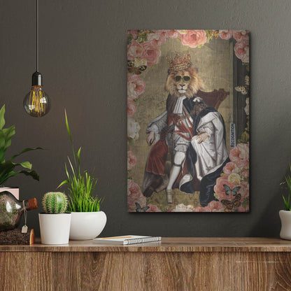 Luxe Metal Art 'The King' by Elo Marc, Metal Wall Art,12x16