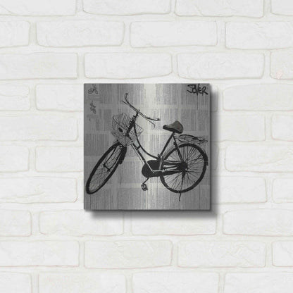 Luxe Metal Art 'Ride New' by Loui Jover, Metal Wall Art,12x12