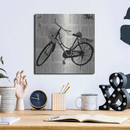 Luxe Metal Art 'Ride New' by Loui Jover, Metal Wall Art,12x12