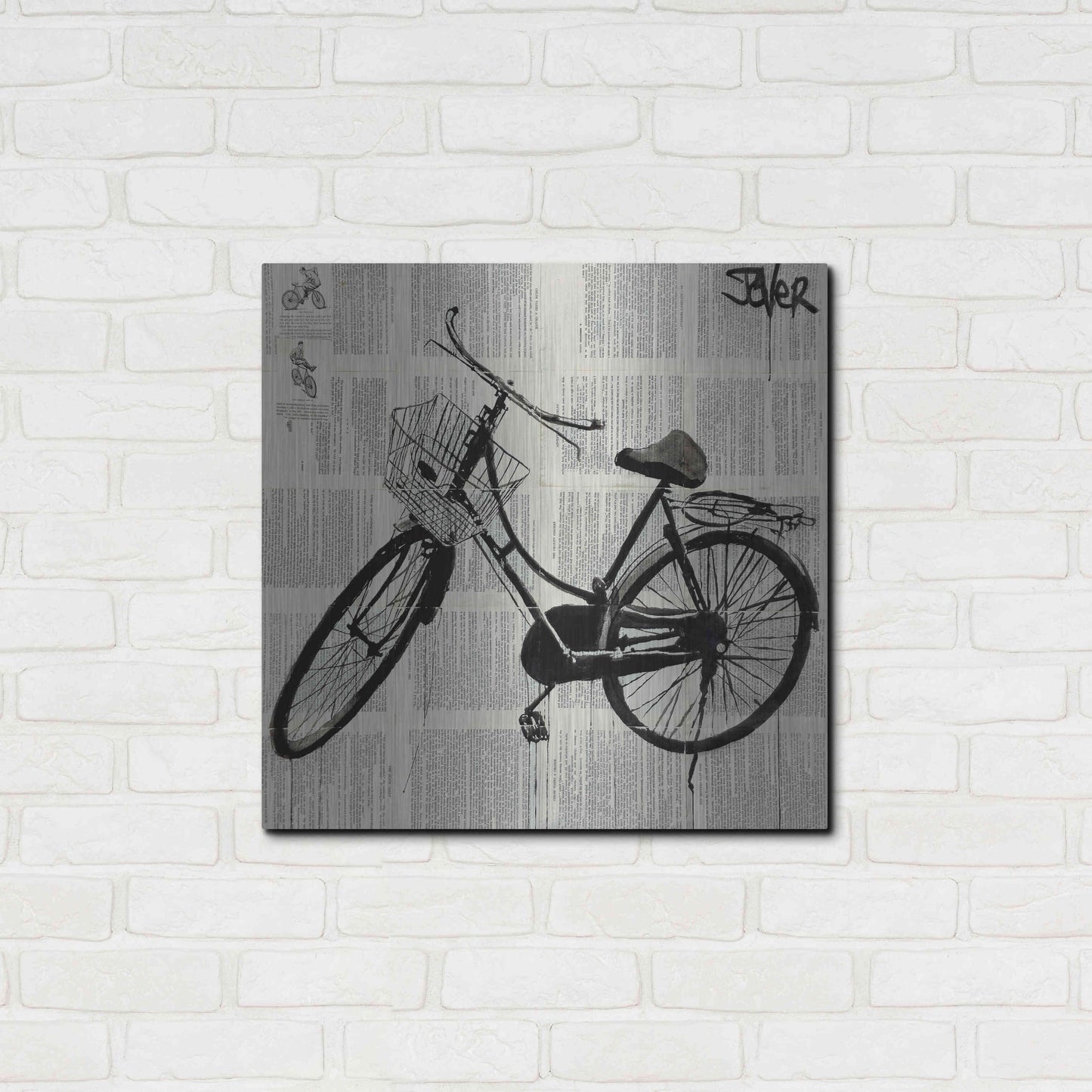 Luxe Metal Art 'Ride New' by Loui Jover, Metal Wall Art,24x24